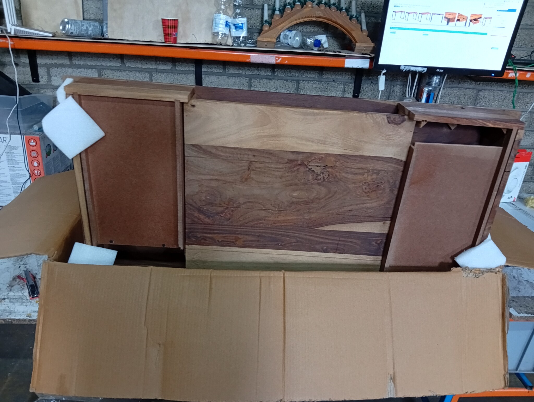 Bureau Massief Acaciahout (110x55x78 cm) met 60% Korting