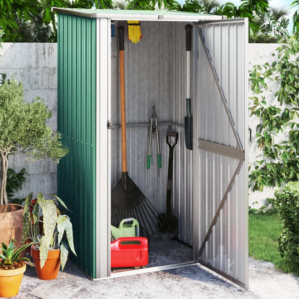 VidaXL Tuinschuur Staal Groen - 54% Korting!