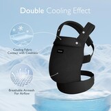 Ademende Baby Draagzak Zwart (3-24M) - 34% Korting!