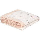 Babydeken Meisjes 100x100cm Lichtroze Bamboe/Katoen 59% Korting