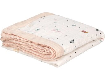 Zachte Bamboe Babydeken Lichtroze 100x100 cm | 33% Korting