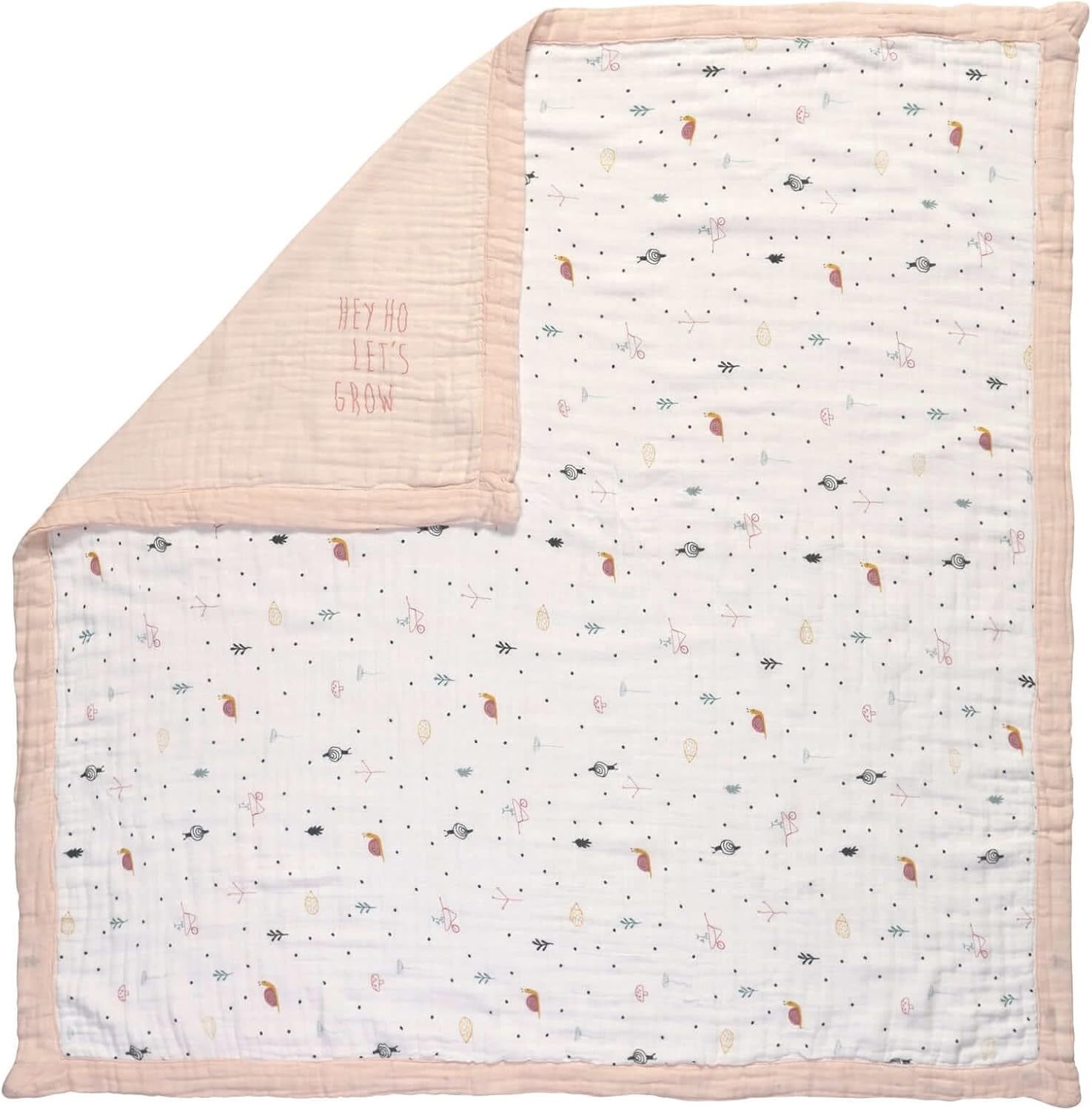 Babydeken Meisjes 100x100cm Lichtroze Bamboe/Katoen 59% Korting