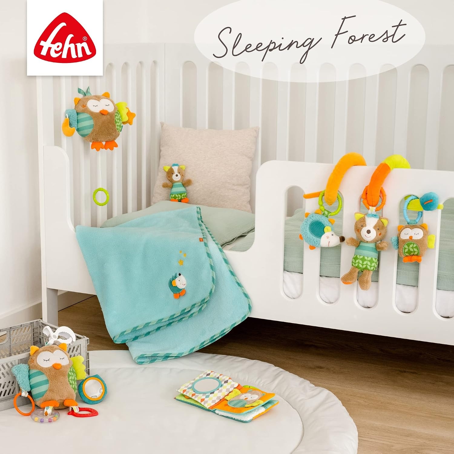 Muziek Mobile Baby Bosdieren Grijs 65cm - 59% Korting