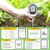 Digitale Bodemmeter 4-in-1 - Meet pH, Vochtigheid, Licht & Temperatuur - 55% Korting!