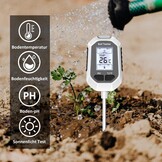 Digitale Bodemmeter 4-in-1 - Meet pH, Vochtigheid, Licht & Temperatuur - 55% Korting!