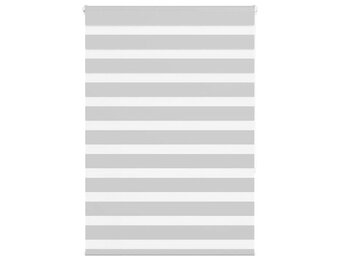 Lichtgrijs Zebra Rolgordijn 105x150cm - 32% Korting!