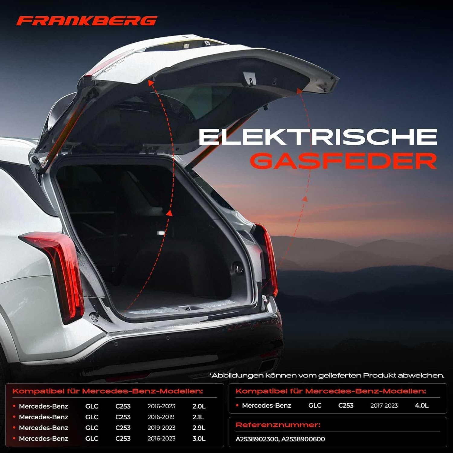 Gasveer Kofferbak Linksachter Mercedes-Benz GLC Coupe C253 | 58% Korting