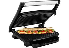 Contactgrill Panini & Tosti - 2000W - 30x24cm - Verticaal Opbergen - 35% Korting