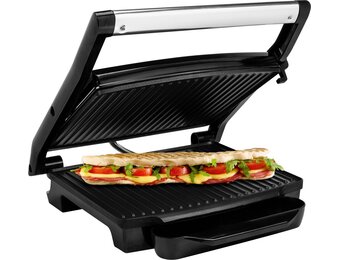 Contactgrill Panini & Tosti - 2000W - 30x24cm - Verticaal Opbergen