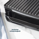 Contactgrill Panini & Tosti - 2000W - 30x24cm - Verticaal Opbergen