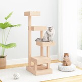 Kattenmeubel massief grenenhout - 45,5x49x103 cm - 54% Korting