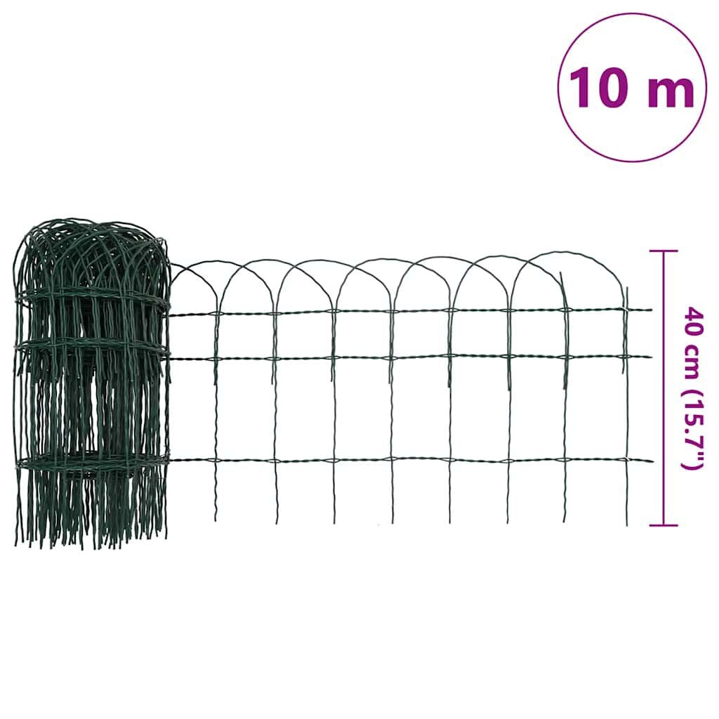 VidaXL Borderafscheiding Groen IJzer - 10m - 33% Korting!