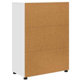 Moderne Witte Badkamerkast met Lade & 2 Deuren - 72,5x36,5x100cm