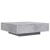 VidaXL Salontafel Bewerkt Hout Betongrijs - 100x100x31 cm (34% Korting)