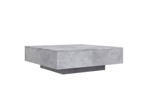 Salontafel 100x100 cm Betongrijs Bewerkt Hout - 57% Korting