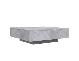 VidaXL Salontafel Bewerkt Hout Betongrijs - 100x100x31 cm (34% Korting)