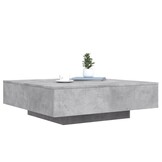 VidaXL Salontafel Bewerkt Hout Betongrijs - 100x100x31 cm (34% Korting)