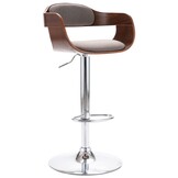 Taupe Multiplex Barkruk met Stof & Gasveer - 34% Korting!