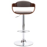 Taupe Multiplex Barkruk met Stof & Gasveer - 34% Korting!