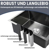 Zwarte Keukenspoelbak 55x45cm - Nu 54% Korting!