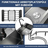 Zwarte Keukenspoelbak 55x45cm - Nu 54% Korting!