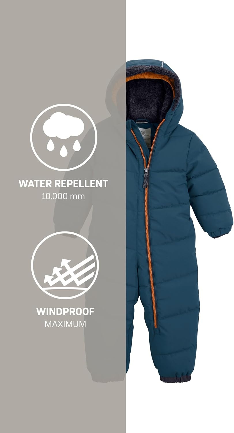 Gewatteerde Kinderoverall met Capuchon - Waterafstotend & Warm - 29% Korting