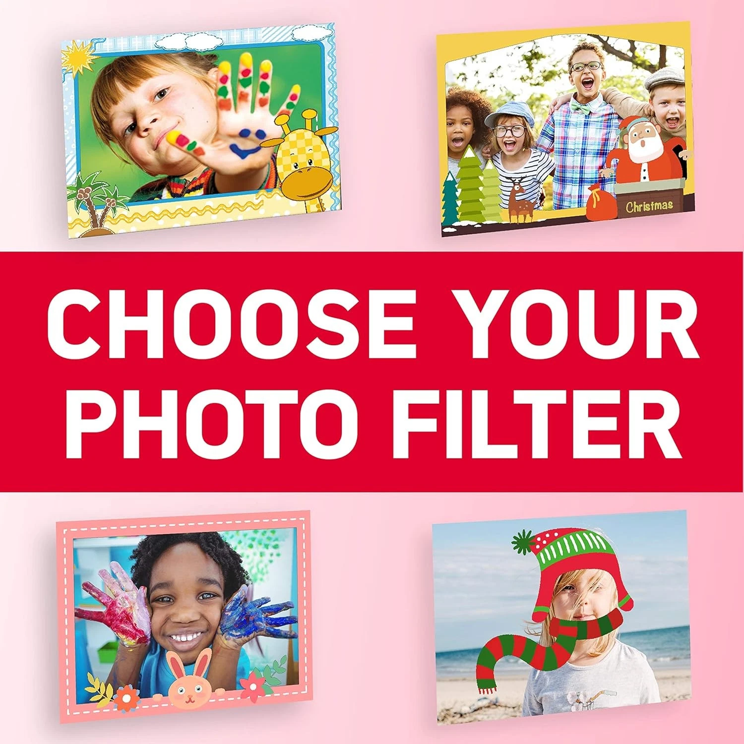 Digitale camera Realikids 2 roze voor kinderen | Instapmodel