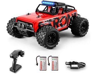 RC Auto 4WD 40 km/u Waterdicht Offroad Monster Truck - Rood - 59% Korting!