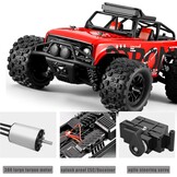RC Auto 4WD 40 km/u Waterdicht Offroad Monster Truck - Rood - 59% Korting!