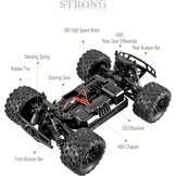 RC Auto 4WD 40 km/u Waterdicht Offroad Monster Truck - Rood - 59% Korting!