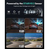 BOTSLAB 4K Dashcam Voor & Achter met STARVIS 2, 64GB SD
