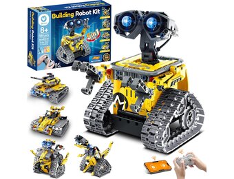 Sillbird Robot voor kinderen, voor jongens, 5-in-1 robotset met app-afstandsbediening, muur/technische robot/Mech dinosaurus, programmeerbaar bouwspeelgoed, creatief verjaardagscadeau