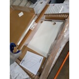 vidaXL Spiegelkast Hoogglans wit 59 x 17 x 55 cm Bewerkt hout
