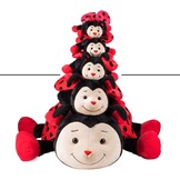 Knuffel Lieveheersbeestje Bolle 15 cm Rood Zwart - 56% Korting