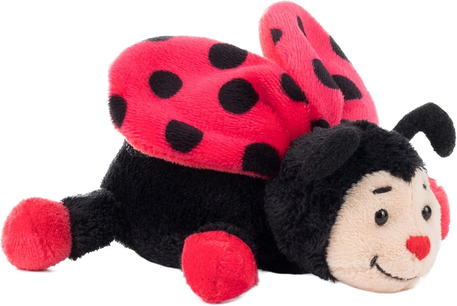 Knuffel Lieveheersbeestje Bolle 15 cm Rood Zwart - 56% Korting