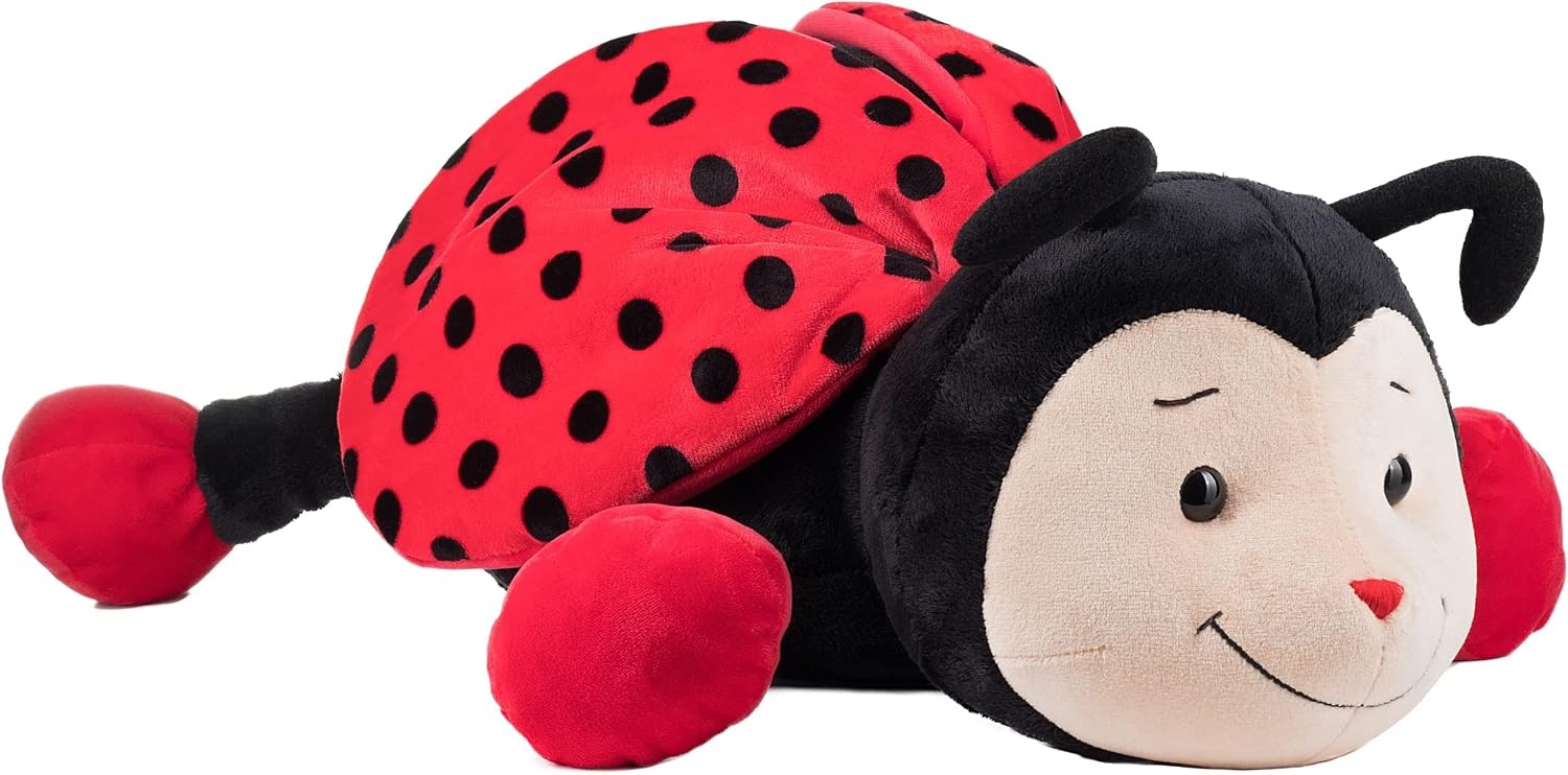 Knuffel Lieveheersbeestje Bolle 15 cm Rood Zwart - 56% Korting