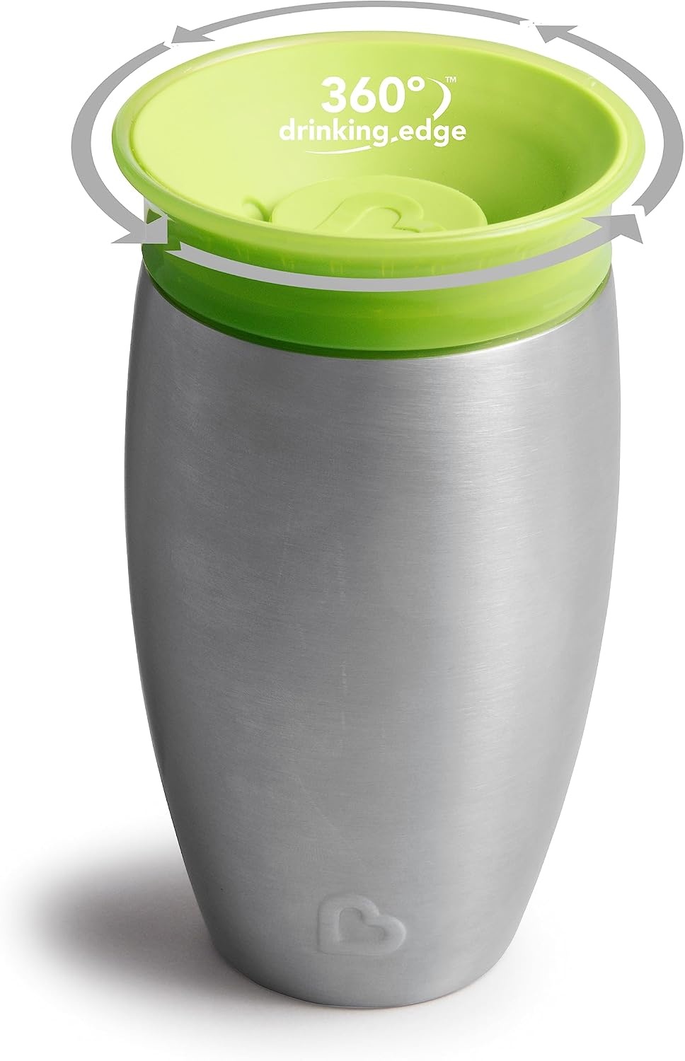Munchkin Miracle 360 graden roestvrijstalen drinkbeker, 296 ml, groen
