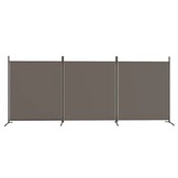 vidaXL Kamerscherm met 3 panelen 525x180 cm stof antracietkleurig