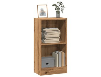 vidaXL Boekenkast 40x24x76 cm bewerkt hout artisanaal eikenkleurig