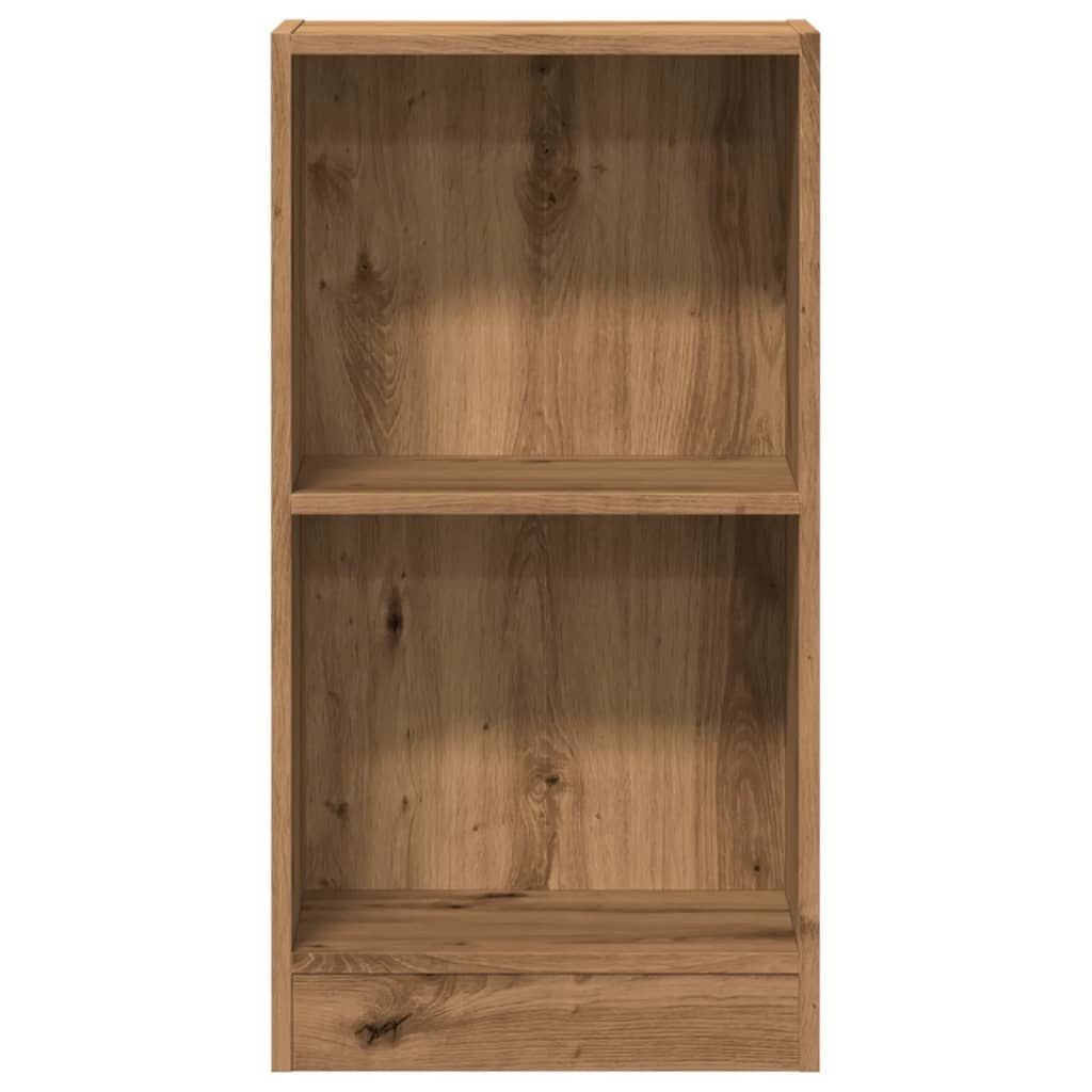 vidaXL Boekenkast 40x24x76 cm bewerkt hout artisanaal eikenkleurig