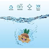 Pluche Knuffel Palworld Lamball Oranje | Zacht Katoen Gevuld | Voor Kinderen & Volwassenen