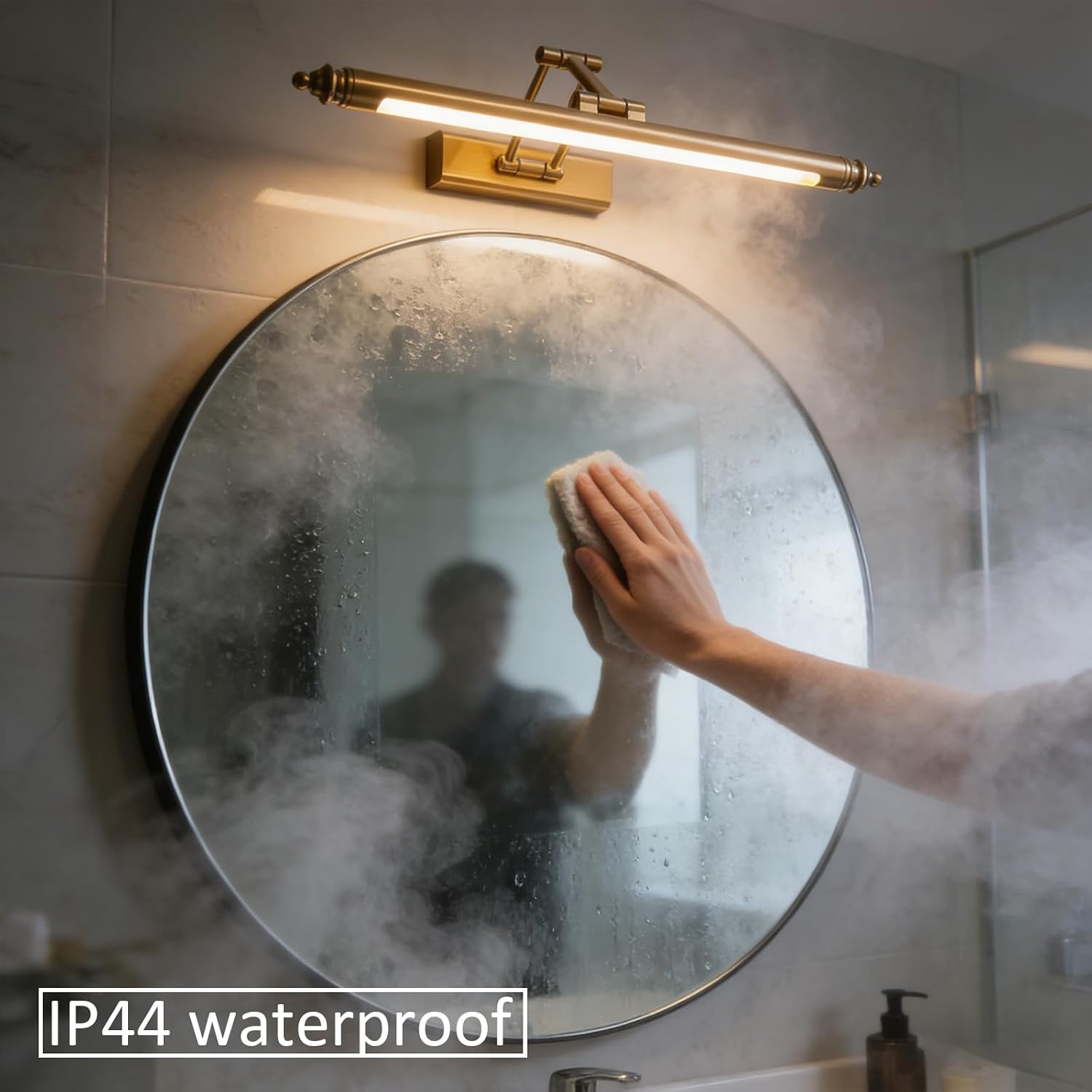 HMAKGG Vintage Spiegelverlichting Badkamer - 60 cm - 12W - 3000K - Messing