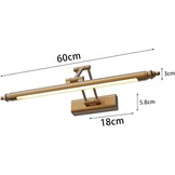HMAKGG Vintage Spiegelverlichting Badkamer - 60 cm - 12W - 3000K - Messing
