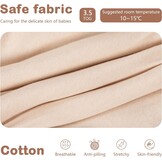 Babyslaapzak met lange mouwen met voeten 3,5 tog, winterslaapzak voor kinderen met pijpen, Pup, babyhoogte 105-115 cm