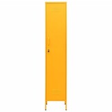 vidaXL Lockerkast 35x46x180 cm staal mosterdgeel
