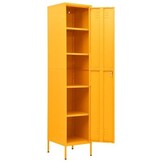 vidaXL Lockerkast 35x46x180 cm staal mosterdgeel