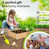 Garden Set for Kids, Plants to Grow, Ready to Grow, Mini Indoor Vegetable Garden, Plant Set, Vegetable Seed, Set for Kids with 4 Types of Seeds