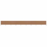 Taupe Windscherm met 9 Panelen - 54% Korting!
