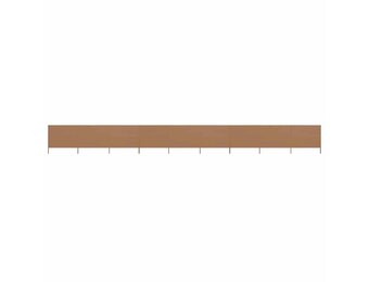 vidaXL Windscherm 9-panelen 1200x160 cm stof taupe