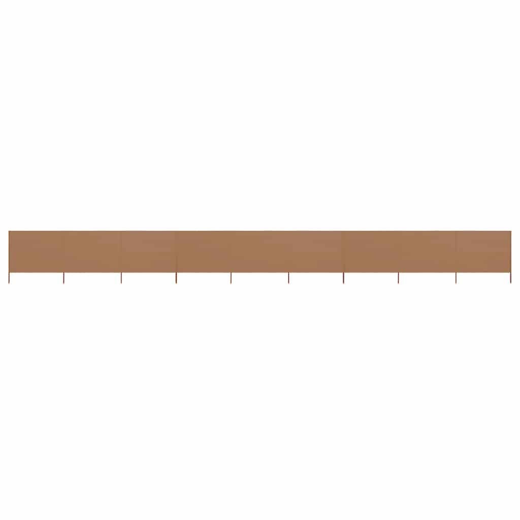Taupe Windscherm met 9 Panelen - 54% Korting!
